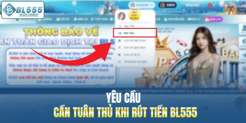 yêu cầu rút tiền 